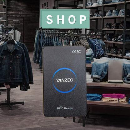 Yanzeo SR360 865Mhz ~ 915 Mhz Desktop UHF RFID Kaartlezer Writer Toegangscontrole Systeem POS Warehousing met Toetsenbord Emulatie Output