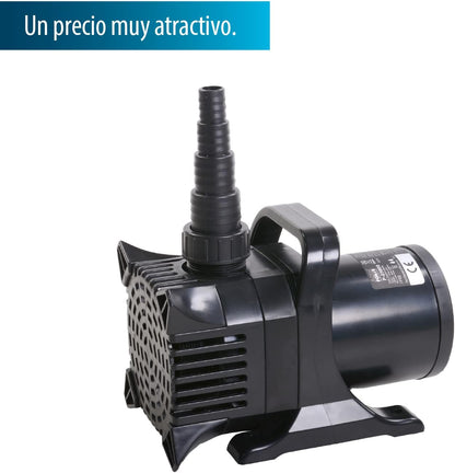 Vijverpomp – Waterpomp – Vijverfilterpomp – Dompelpomp – Vuilwaterpomp – 420 Watt – 20.000 Liter/Uur Capaciteit – Pompt Vuildeeltjes Tot 6 Mm – Extra Sterke Opvoerhoogte 7,5 Meter