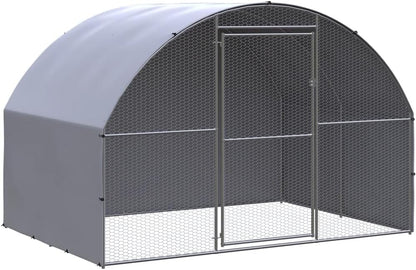 vidaXL Chicken coop 3x2x2m galvanized steel, chicken run, animal house, animal run, chicken coop, run, chicken house, chicken enclosure, chicken cage - QUORE