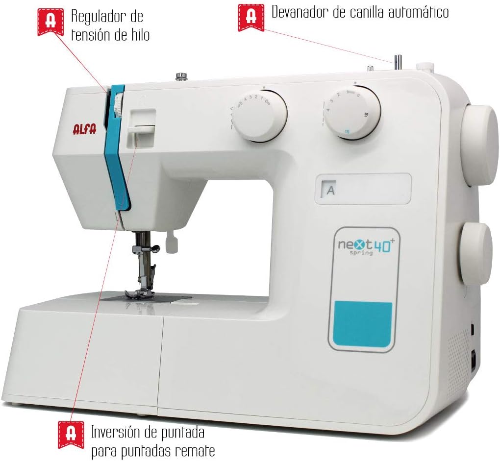 Naaimachine – Stikmachine – Huishoudnaaimachine – Witte Naaimachine – Vrije Arm – 25 Steekprogramma’s