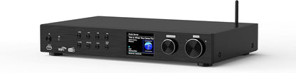 Maxxo Hi-Fi Tuner TR05 – DAB+/FM/internetradio met Bluetooth, wifi, USB, Spotify, 3,2 inch kleurendisplay, afstandsbediening, digitale radio-ontvanger