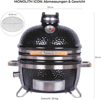 Monolith Icon BBQ – the Kamado table grill for on the go - QUORE