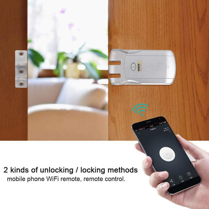 Draadloos draadloos elektronisch deurslot met wifi, intelligent slot voor gebruik binnenshuis met diefstalbeveiliging, afstandsbediening voor veiligheid thuis