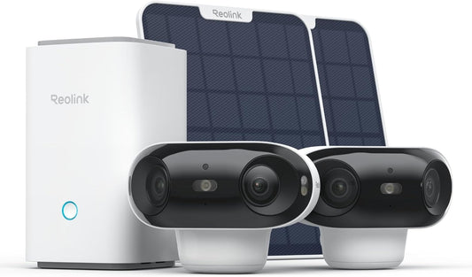 4K Draadloze Beveiligingscamera – Buiten Camera – Wifi Camera – Zonnepaneel Camera – Beveiligingssysteem – 180° Breed Gezichtsveld – ColorX Nachtzicht