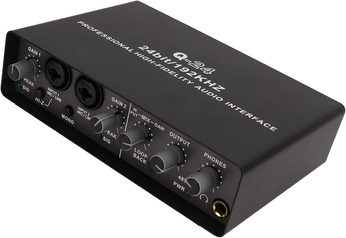 Geluidskaart, Externe USB-karaoke-opname Mobiele Audiomixer, Draagbare Computeropname Externe USB-geluidskaart voor Livestreaming, Pc, Opnemen en Gamen