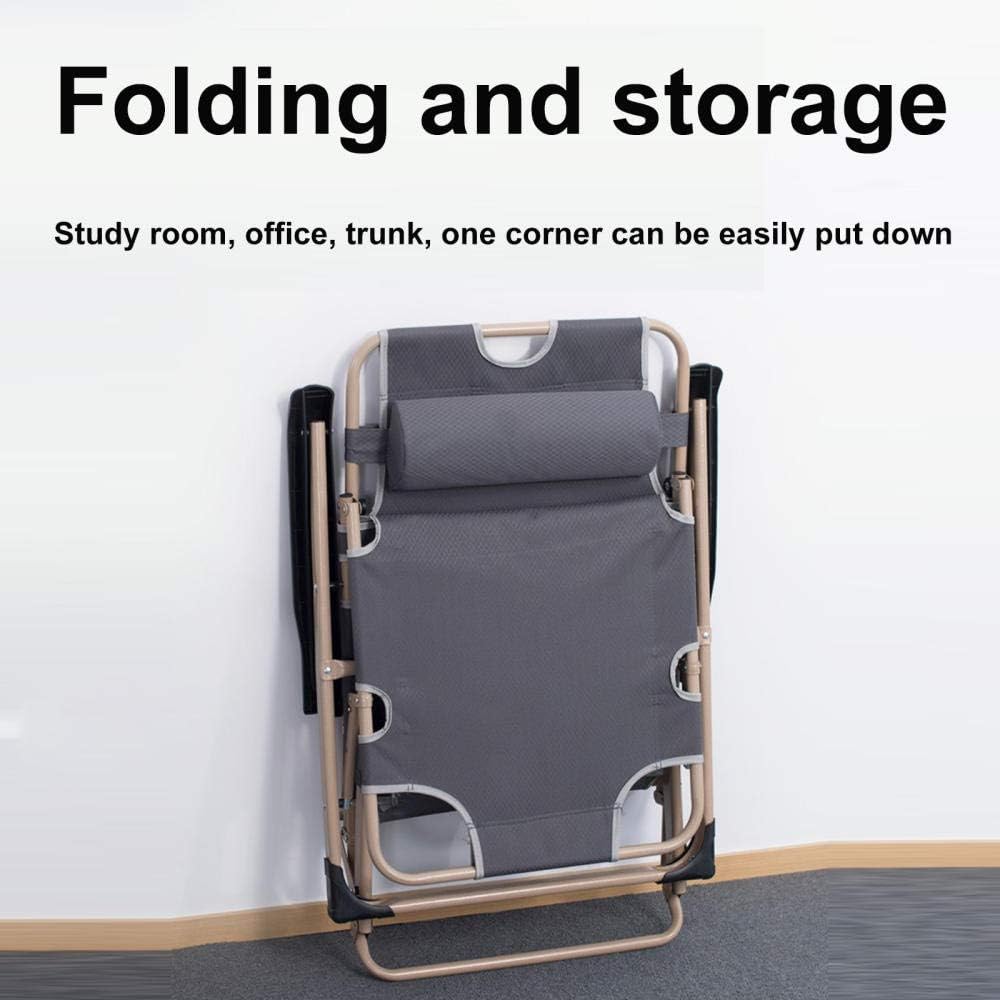 Sunbed Deck Chair, Garden Chairs Foldable, Lying Zero Gravity Sun Lounger, Garden Patio Folding Outdoor Chair with Pillow Adjustable Backrest Load Capacity 150kg with Pillow. - QUORE