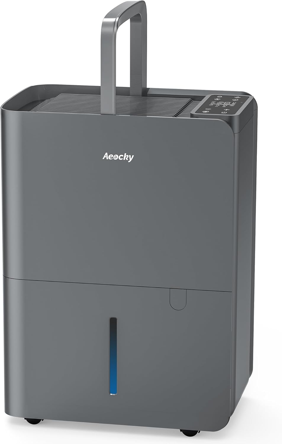 Aeocky' Efficiënte Droger 20L/DAG Luchtontvochtigers voor Thuis, Laag Geluidsniveau, Continue Afvoer met Afvoerslang, 2,7L Watertank, Ideaal voor Slaapkamer, Badkamer, Wasdroging, Zolder, Kelder