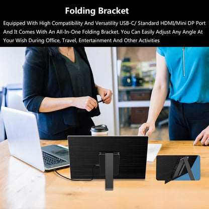 Portable Monitor Touch Screen - 13.3" OLED Full HD 1080P, Portable Display 1ms, 100% DCI-P3, USB C Portable Monitor Lightweight HDMI Mobile Monitor for Laptop/MacBook/PC/Game Consoles - QUORE