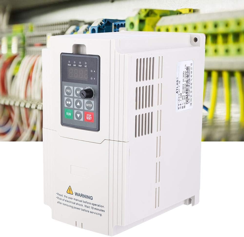 380V Frequentieregelaar, Driefasige 380V Invoer en Uitvoer VFD-omvormer Frequentieomvormer(7,5 kW)