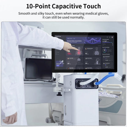 21.5" 1920x1080 Touch Monitor, 10-point capacitive touchscreen, HDMI/VGA interface, integrated speakers, VESA, commercial display - QUORE