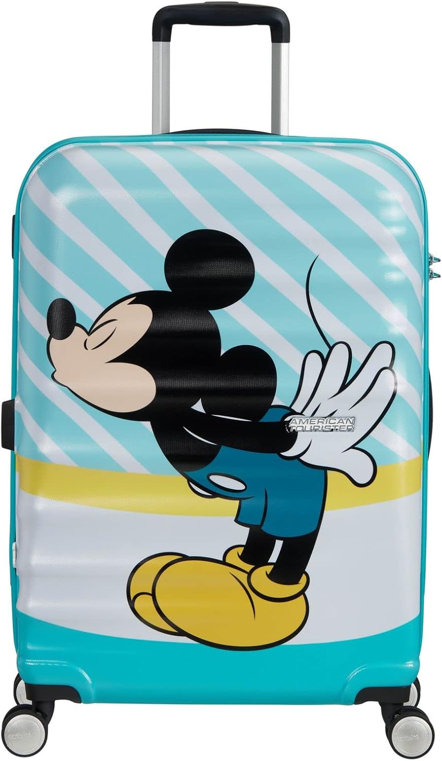 American Tourister Wavebreaker Disney - Spinner , veelkleurig (Mickey Blue Kiss), DISNEY, Spinner M (67 cm - 64 L)