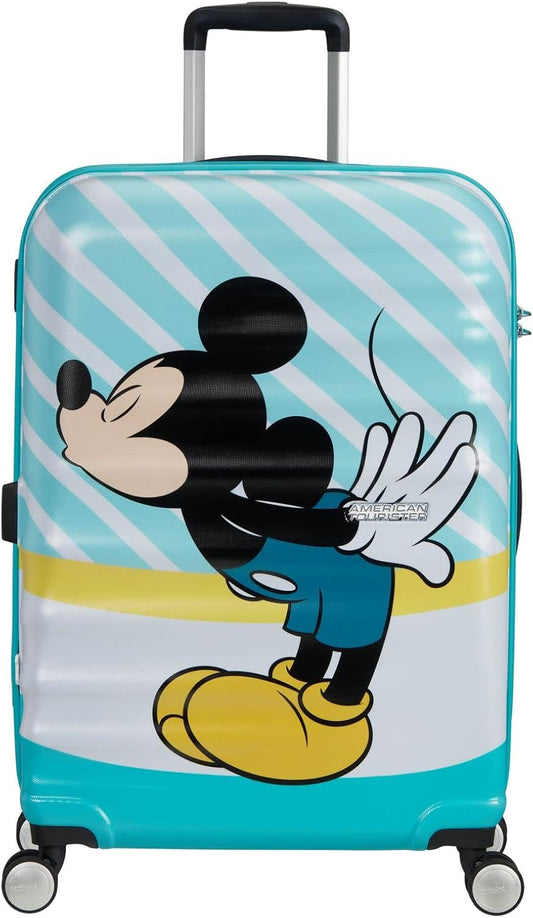 American Tourister Wavebreaker Disney - Spinner , veelkleurig (Mickey Blue Kiss), DISNEY, Spinner M (67 cm - 64 L)
