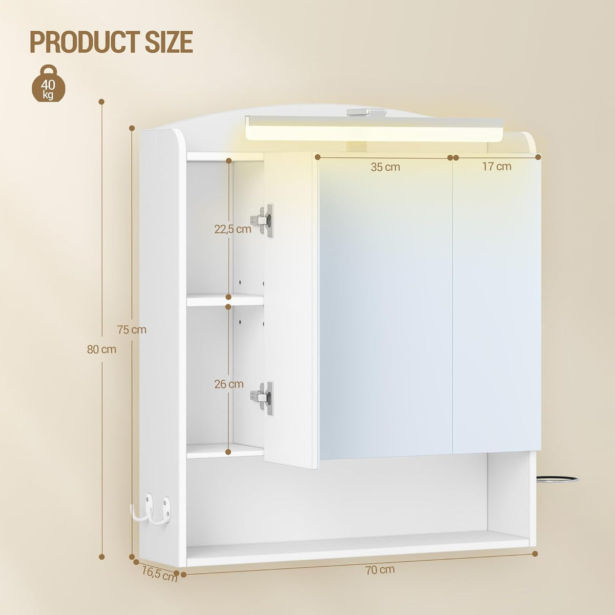 Hzuaneri Mirror cabinet MC00303XEU