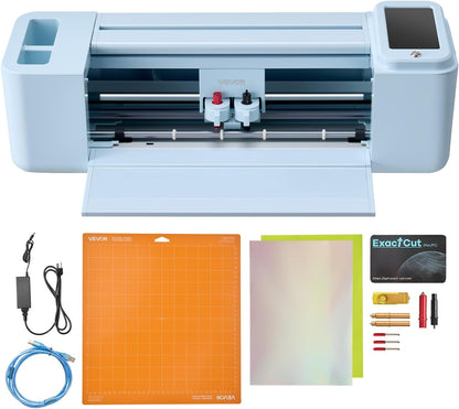 VEVOR Vinylsnijplotter, 305 mm, met gereedschapsset, touchscreen-bediening, multifunctionele snijmachine, compatibel met iOS, Android, Mac, Windows, voor het knutselen van kaarten, papier