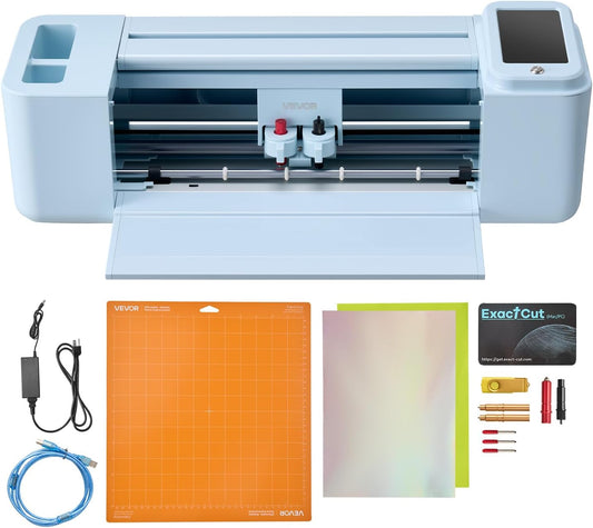 VEVOR Vinylsnijplotter, 305 mm, met gereedschapsset, touchscreen-bediening, multifunctionele snijmachine, compatibel met iOS, Android, Mac, Windows, voor het knutselen van kaarten, papier