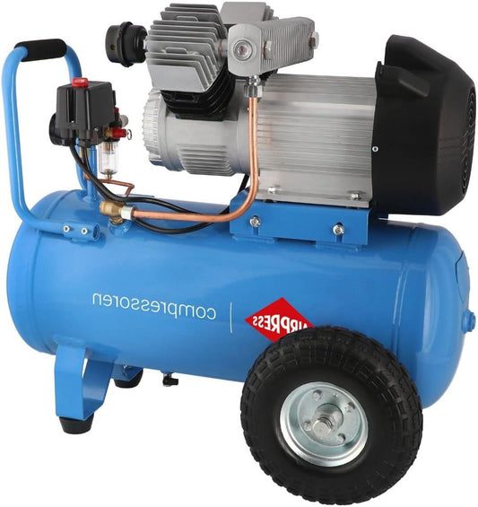 Compressor – Luchtcompressor – Persluchtcompressor – Mobiele Compressor – Oliegesmeerde Compressor – 50 Liter Drukvat – 3 pk 10 Bar