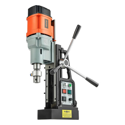 VEVOR Magnetic Drill 1550 W, Drill Diameter 60 mm, Power 13000 N, Stroke Max 200 mm, with Morse Gel, Adjustable Speed, Column Drill for Metal Surfaces, DIY