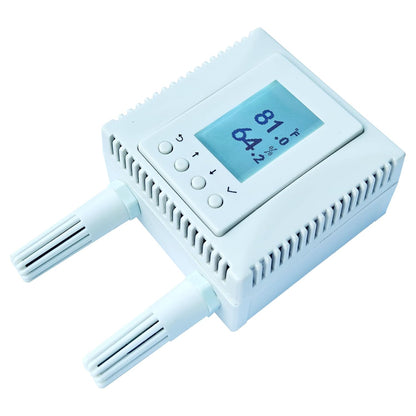 Luchtkwaliteitsmonitor voor binnen, 4-in-1 temperatuurvochtigheid CO2 TVOC-sensor, AWS/Azure/Tuya IoT-netwerkondersteuning met PoE, LCD-scherm, protocol: MQTT, BACnet, SNMP, Modbus TCP