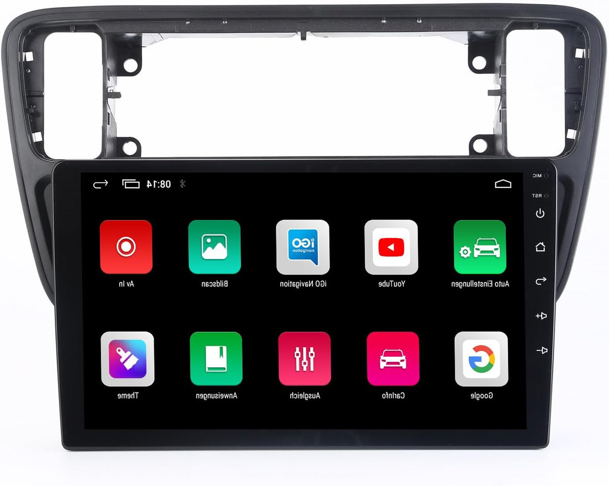 Autoradio met Scherm – Multimedia Systeem – Navigatie Radio – Auto Audio – Touchscreen Radio – 9 Inch QLED Display – Draadloze CarPlay & Android Auto