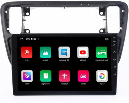 Autoradio met Scherm – Multimedia Systeem – Navigatie Radio – Auto Audio – Touchscreen Radio – 9 Inch QLED Display – Draadloze CarPlay & Android Auto