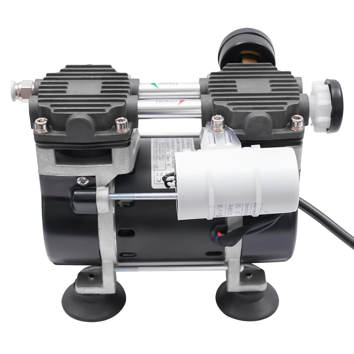 Vacuümpomp Olievrije Pomp – Vacuüm Pomp Compressor – Druckpomp Laboratorium – Olievrij Motor – Krachtige 150W Motor – Stil En Onderhoudsvrij