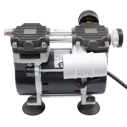 Vacuümpomp Olievrije Pomp – Vacuüm Pomp Compressor – Druckpomp Laboratorium – Olievrij Motor – Krachtige 150W Motor – Stil En Onderhoudsvrij