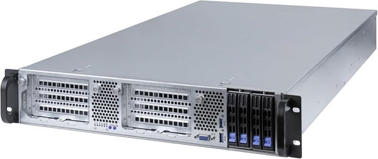 Eon Series EON2SE HPC/AI 2U serverbehuizing voor 19 inch rack, 2 PCIe 4.0 actieve GPU-sleuven, 4 2,5 inch SAS/SATA hot-swap drive bays, ATX-formaat