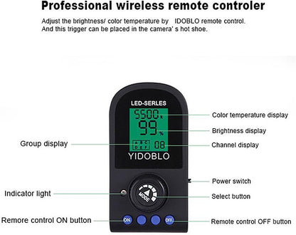 Bicolor LED-Paneel – Studiolamp – Videolicht – Fotolamp – Continu Verlichting – 140W 11000 Lumen – 3200K-5600K Dimbaar