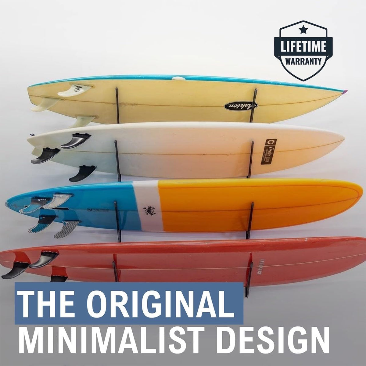 StoreYourBoard Het regelbare Rek van de Surfplankopslag, 4 Raad Muurzet Verton