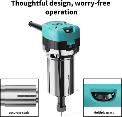 TWOTREES TTC 450 Trimmerkit, 800 W, houten trimmer, router spindel voor TTC450 Pro CNC graveermachine, houtrouter, compacte router tool met koffer