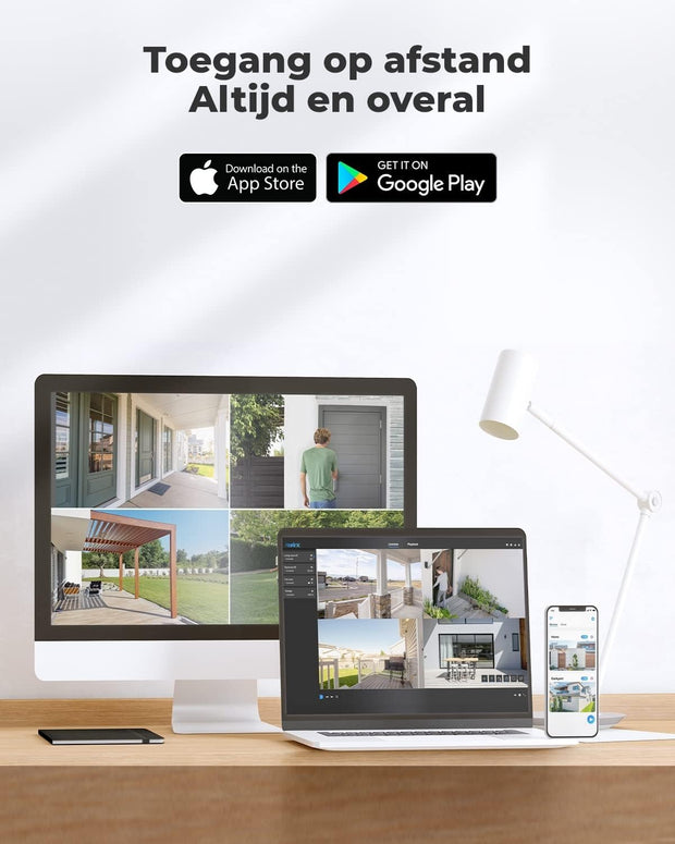 Beveiligingscamera - WiFi-beveiligingscamera - Camerabewaking - voor Buiten - 5MP - Smart PoE Camera - met Persoon - Voertuig Detectie - Dome CCTV - IP66 Weerbestendig - Time-Lapse - Videotoezicht Camera - Audio Opnamen - Zwart