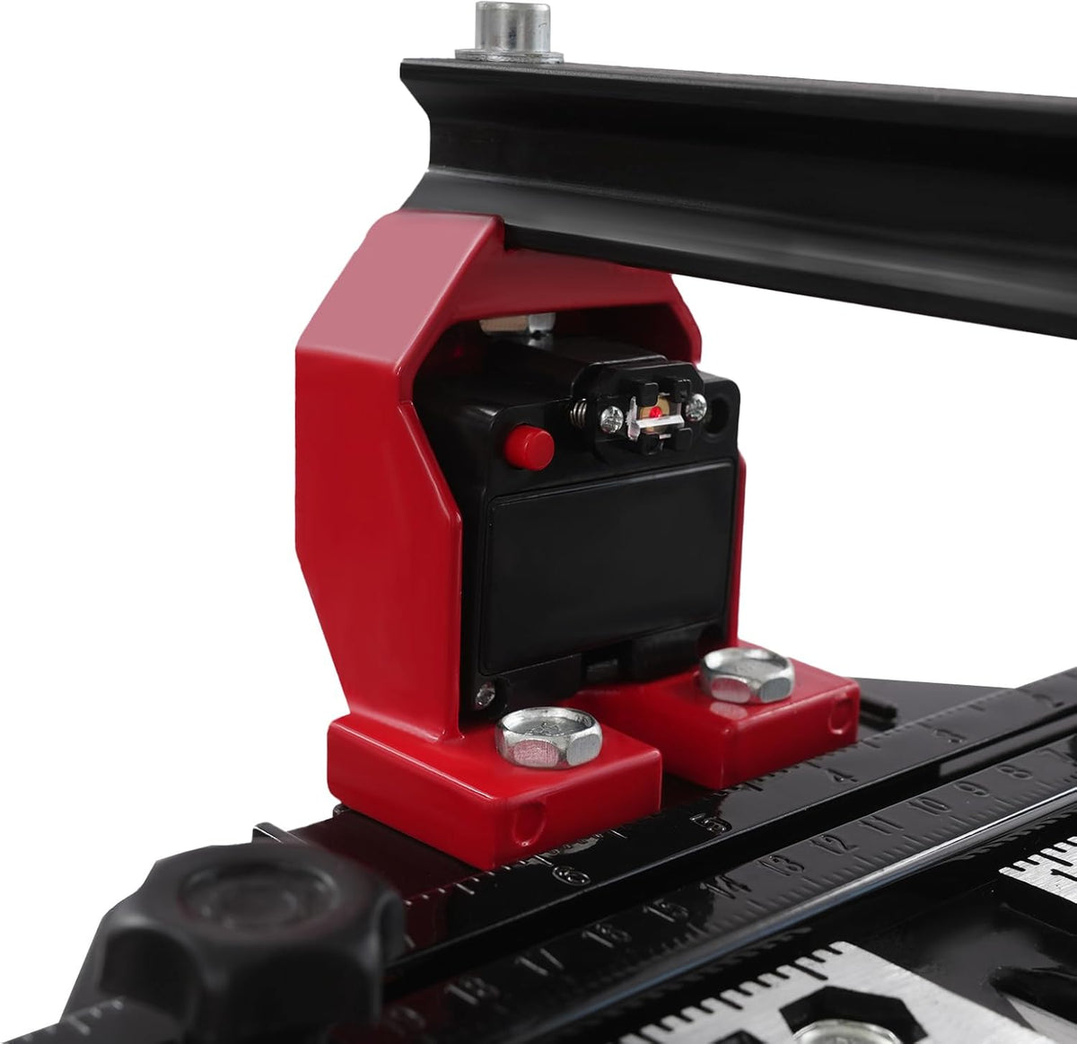 OUKANING Manual Tile Cutter with Non-Slip for Precise Cuts up to 15 mm Thickness, Ball Bearing Sliding Head for Fast Grooves and Straight Cuts, for Ceramic, Porcelain (Red, 120 cm) - QUORE