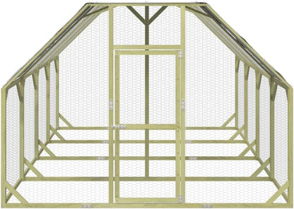 vidaXL Chicken coop 268x400x190cm impregnated solid pine wood - QUORE