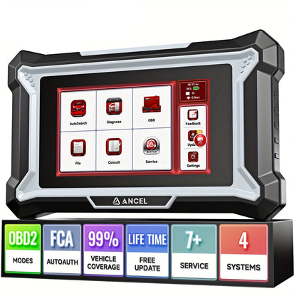 OBD2 Diagnose Tool – Auto Scanner – Foutcode Lezer – Motor Diagnosesysteem – ABS Reset Apparaat – Wi-Fi Verbinding – Levenslange Software-updates