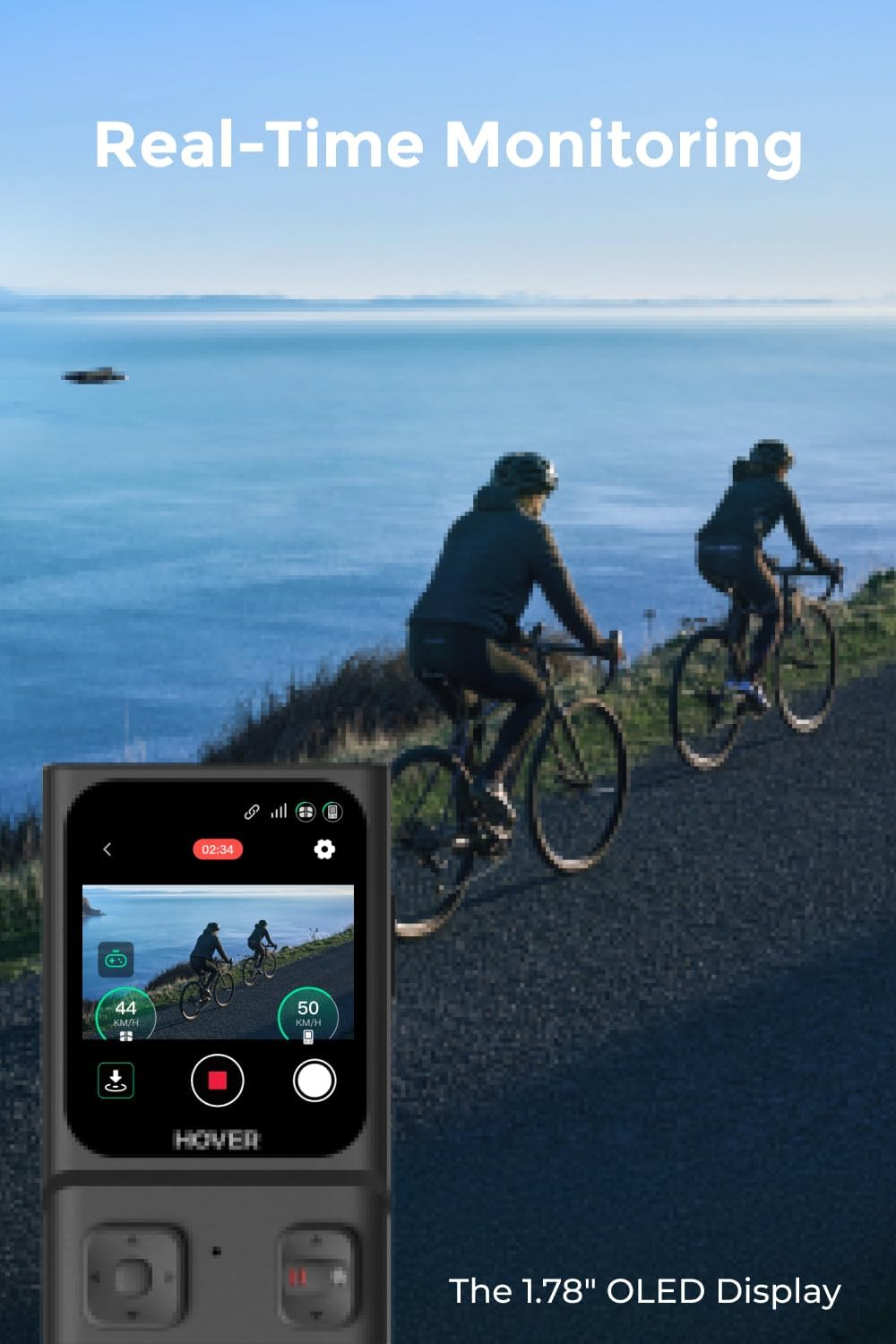 HOVERAir Beacon & Joystick Set – Lichtgewicht Motion Controller met real-time display en veilige vlucht functies voor fietsen, reizen en outdoor filmen [android,ios,macintosh]
