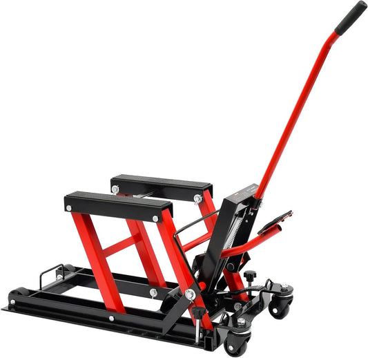 Hydraulische Motorhefbrug – Motorlift – Quads Hefbrug – ATV Lift – Motorheftruck – Draagvermogen 680 kg – Voetbediening Veiligheid