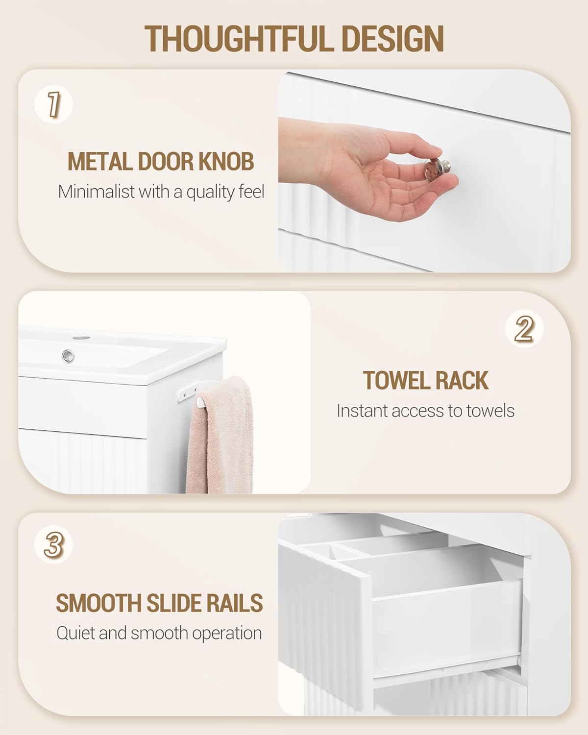 Hzuaneri Onderkasten voor badkamer EBC64103X