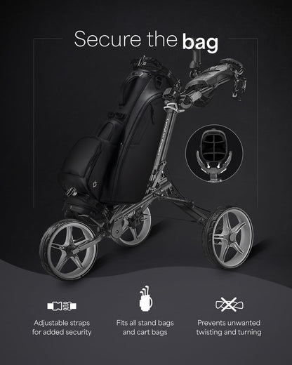 Caddytek CaddyLite Compacte semi-automatische opvouwbare en uitvouwbare golfduwwagen, blauw, één maat