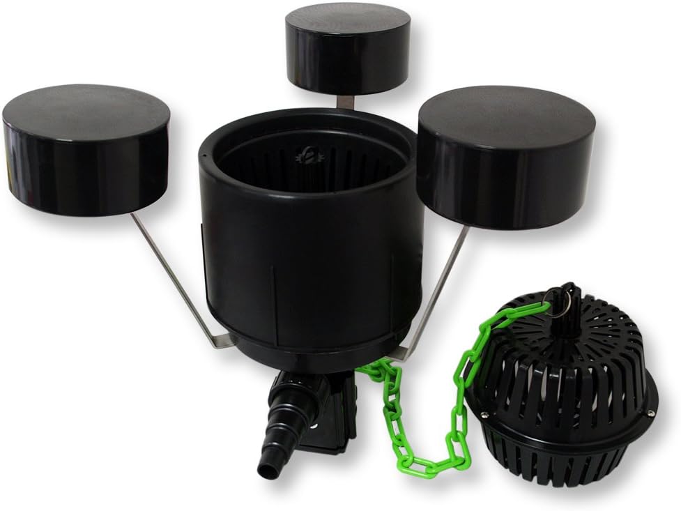 SunSun filterset voor 90.000 l UVC 24 W NEO10000 pomp 80 W slang 25 m skimmer vijverfilterset