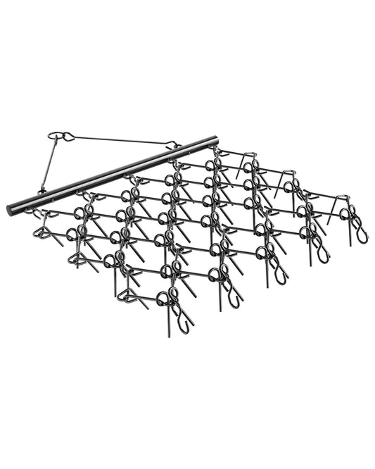 VEVOR Meadow harrow, 178 x 147 x 11 cm, 60 tooth pasture drag, suitable for ATV and UTV tractors, for soil preparation, sowing, grading landscapes and maintenance of gravel driveways