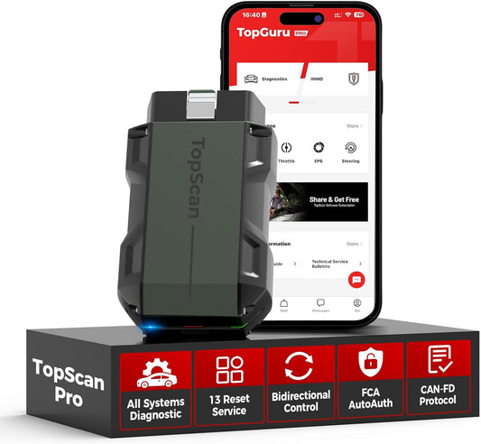 OBD2 Scanner – Diagnosetool – Autoscanner – Bluetooth Codelezer – Reset Scanner – 13+ Servicefuncties – Bluetooth 5.0 Verbinding