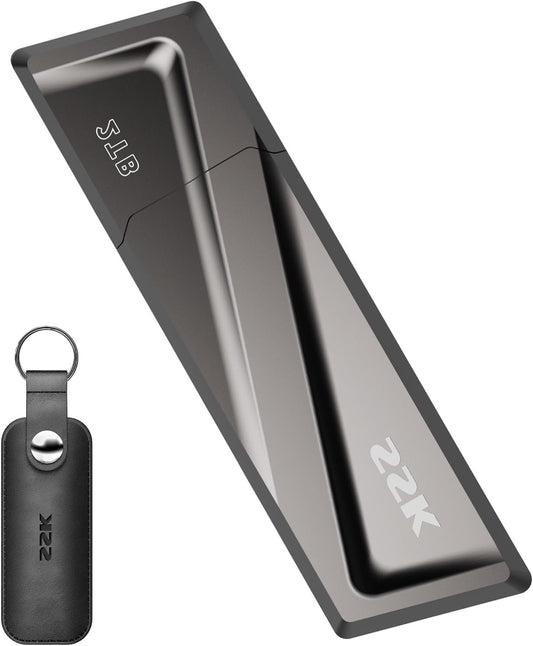 SSK SSD USB 3.2 Gen2 with 2TB, read up to 550MB/s and write with 500MB/s Portable External SSD Fast USB Drive + USB C Adapter for Smartphones, Laptops, Tablets and More Type C - QUORE