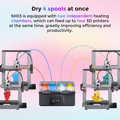 Filament Droger Box – Filament Bewaarbox – Droogkistje – 3D Printer Accessoire – Filament Opberger – Luchtdicht – Inclusief Droogmiddel Zakje