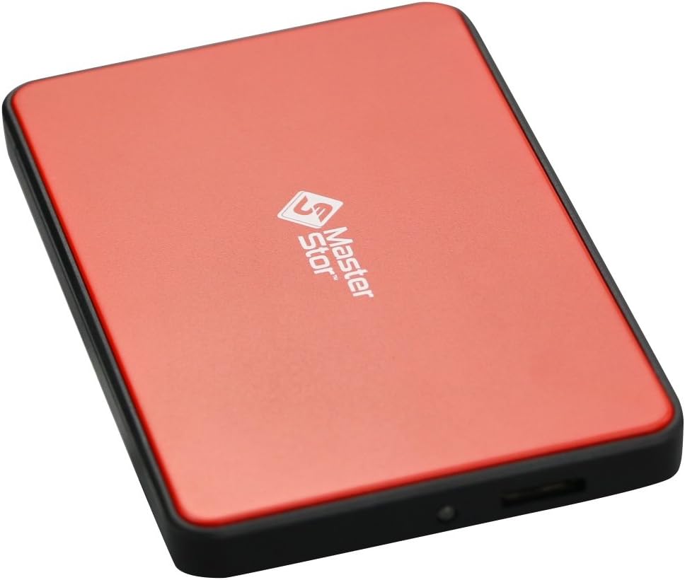 MasterStor Harde Schijf 2,5 inch SATA Externe Harde Schijf USB 3.0 Draagbare Externe Harde Schijf Super-Fast Voor Mac Laptop En PC Harde Schijf ROOD 1 TB