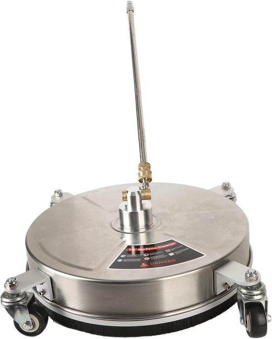 Oppervlaktereiniger – Hogedrukreiniger Oppervlaktesproeier – Vloerreiniger – Reinigingskop – 15 Inch – 4000 PSI Werkdruk – Robuust Messing Met RVS