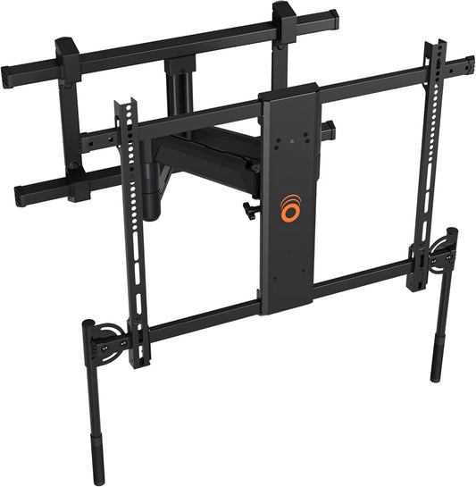 ECHOGEAR XL tv-muurbeugel voor schermen tot 90" - Full Motion TV-beugel met handgrepen om uit te breiden, draaibaar en kantelbaar scherm zonder vingerafdrukken - Eenvoudige doe-het-zelf met