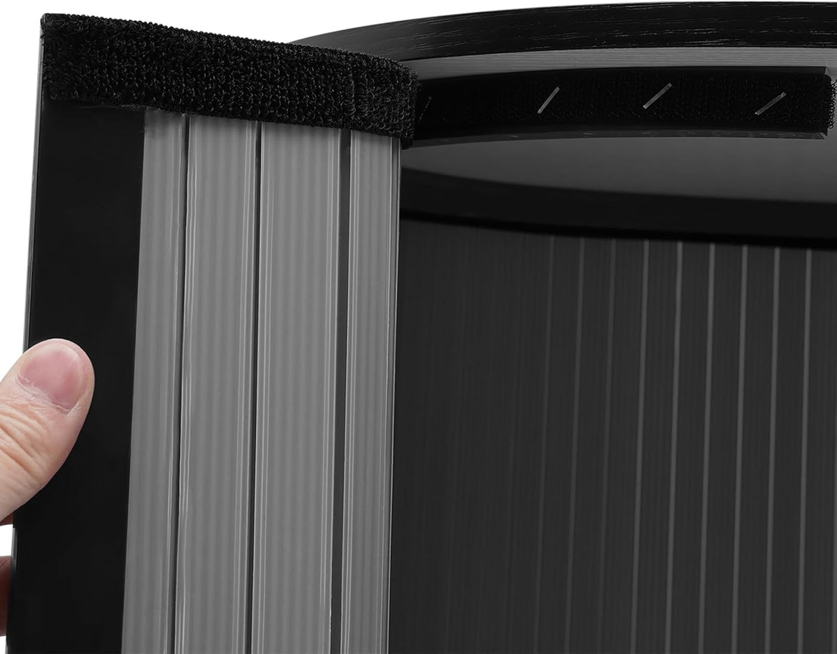 Simple Lobby Commercial Reception Desk Presentation Stand, Foldable, Reception Desk, Black, Reception, Counter, Exhibition Desk, Round Reception Desk, Shop, Counter, Counter - QUORE