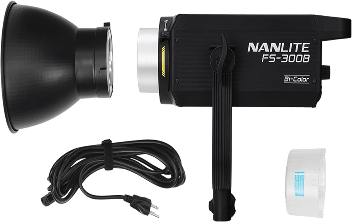NANLITE FS-300B 300W tweekleurige LED-schijnwerper 2700K-6500K verstelbare CRI 96, app-bediening, led-videolamp Bowens Mount voor fotografie/video/YouTube/TikTok-contentcreatie en livestreaming