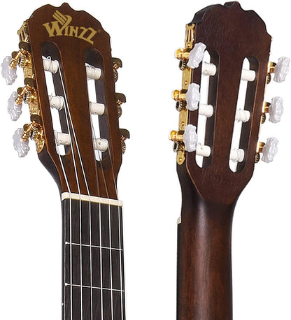 Winzz Klassieke Gitaar 4/4 Volwassenen, Klassieke Gitaar voor Beginners 39 Inch