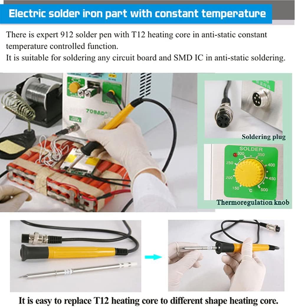 Hanchen Accu-lasapparaat, 3,8 kW, accu puntlasapparaat, high-performance automatische LED Pulse Spot Welder met soldeerbout voor 18650 22650 32650 batterij 220 V CE